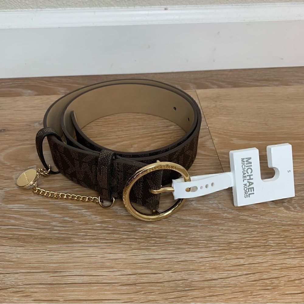 NWT Michael Kors Brown Monogram Women’s Belt